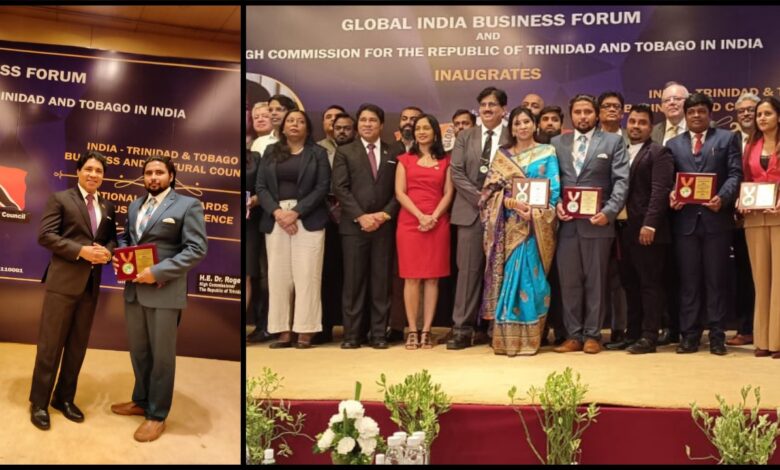 Mr. Ranjeet Maurya bags the National Excellence Award at the recent MSME awards for Business Excellence Event